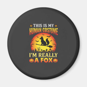 Aimant Costume Humain Renard Drôle d'Halloween