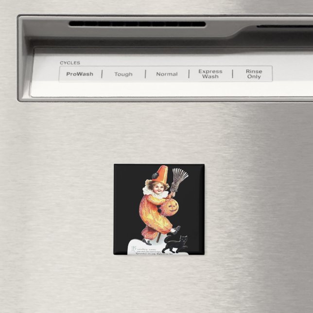 Aimant Costume vintage d'Halloween (In Situ (Lave-vaisselle))