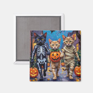 Aimant Costumes d'Halloween pour chats siamois allant che