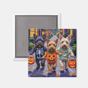 Aimant Costumes d'Halloween pour Skye Terrier en quête de