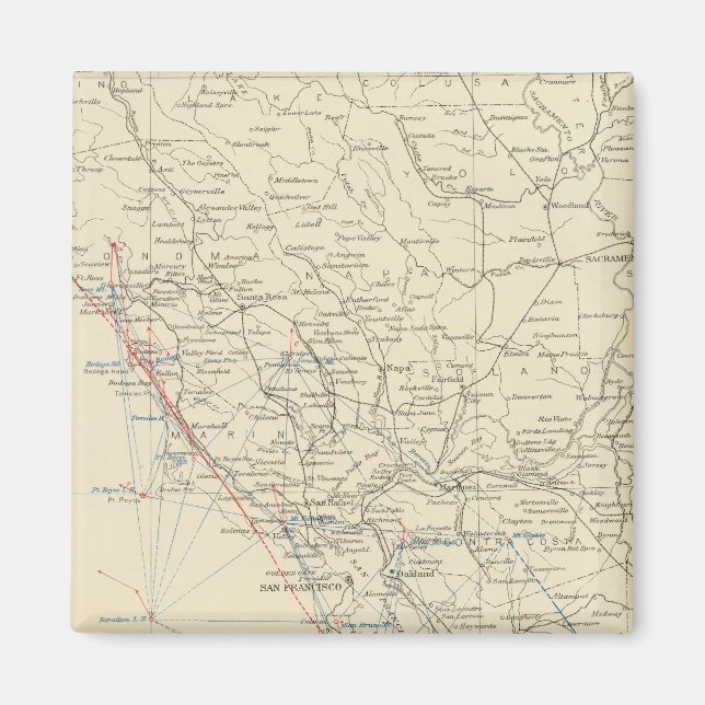 Aimant Côte - Californie (Devant)