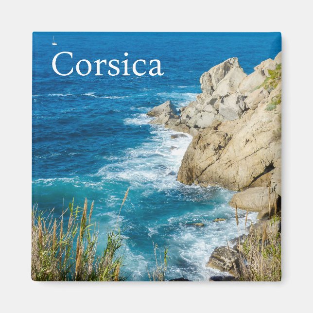 Aimant Côte de Corse France Souvenir (Devant)