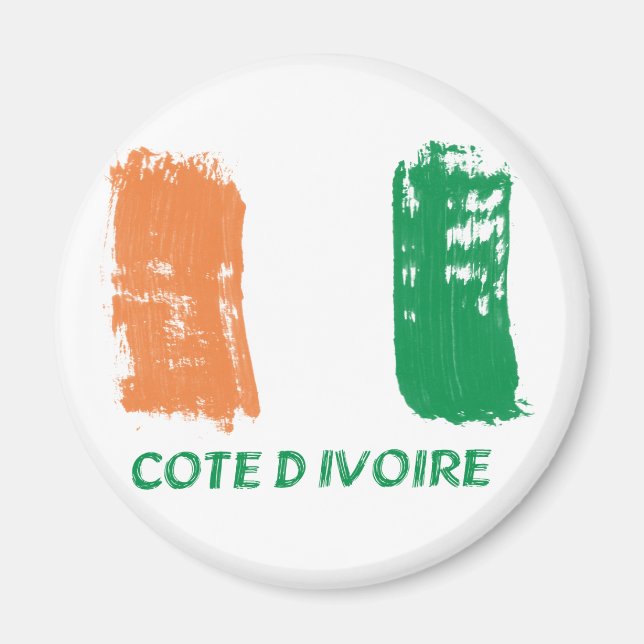 Aimant Cote D'Ivore Drapeau (Devant)