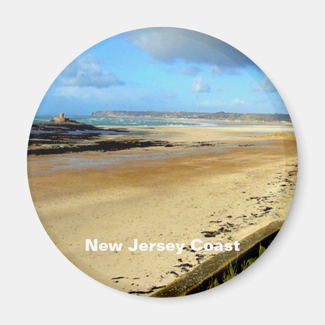 Aimant Côte du New Jersey, New Jersey (Devant)