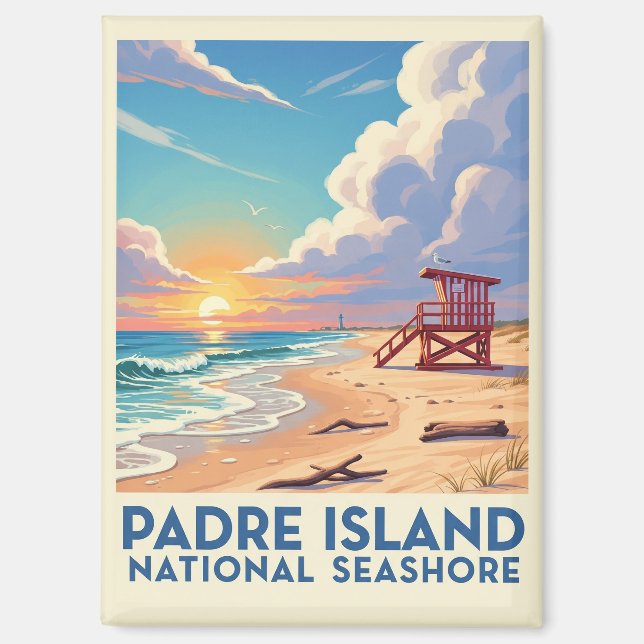 Aimant Côte nationale de l'île de Padre (Recto)