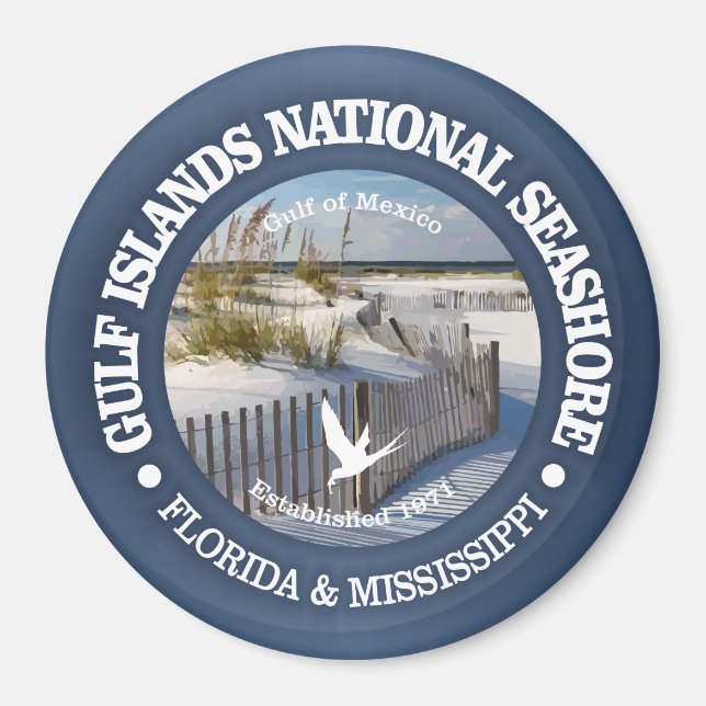 Aimant Côte nationale des îles Gulf (Devant)