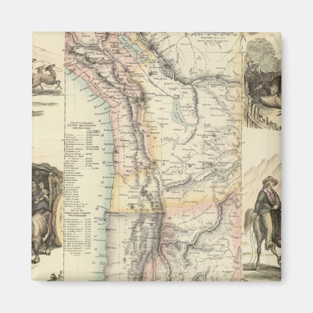 Aimant Côte Ouest de l'Amérique du Sud (Devant)