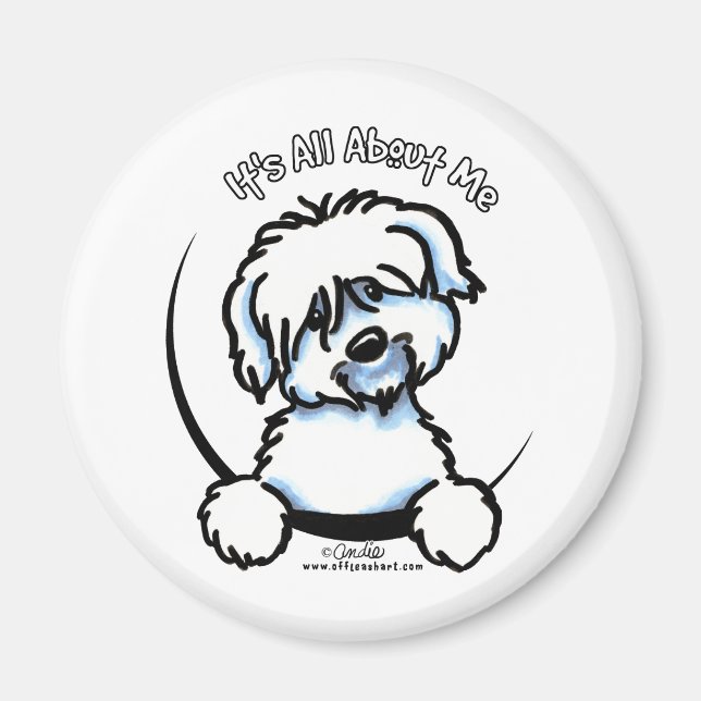 Aimant Coton de Tulear Tout sur moi (Devant)