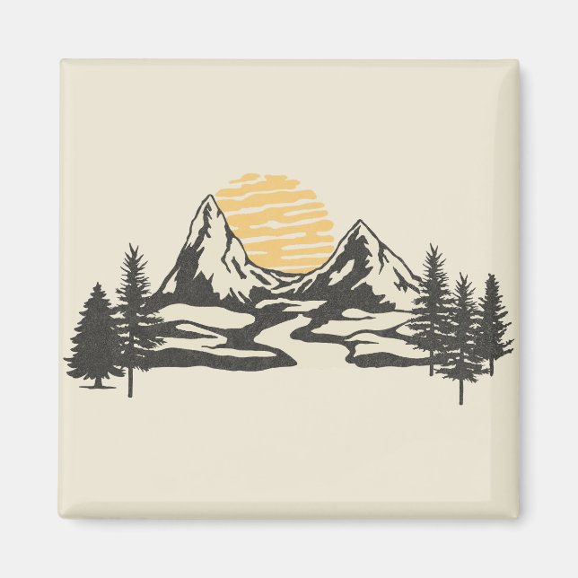 Aimant Coucher de soleil (Devant)