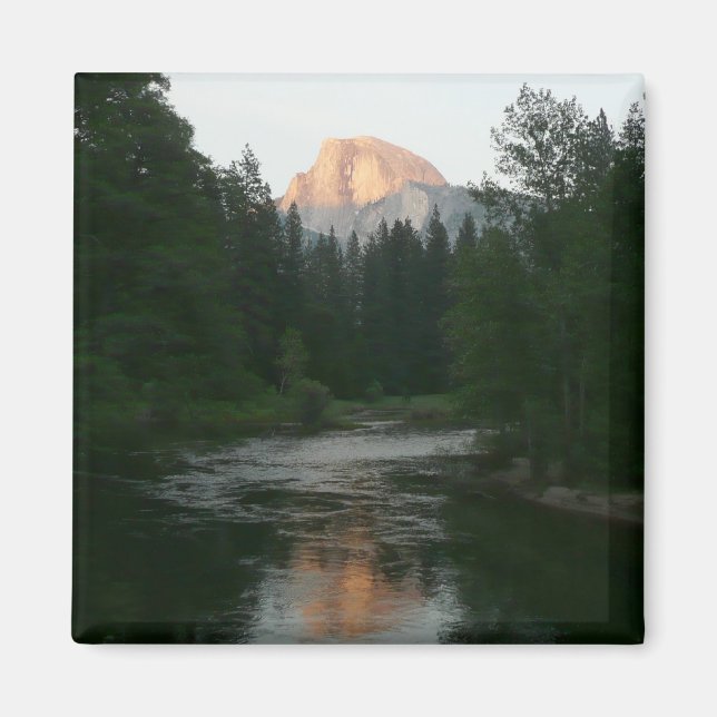 Aimant Coucher de soleil à moitié dôme dans le parc natio (Devant)