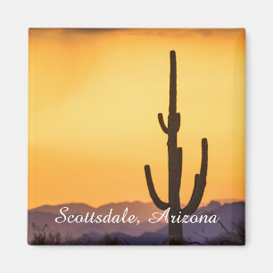 Aimant Coucher de soleil à Scottsdale avant la tempête