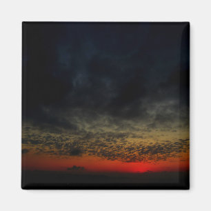 Aimant Coucher de soleil avant la tempête