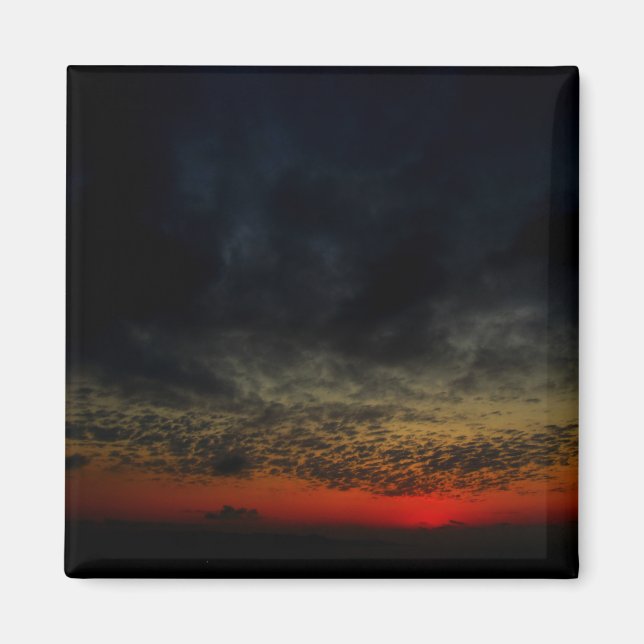 Aimant Coucher de soleil avant la tempête (Devant)