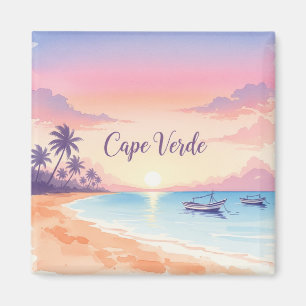 Aimant Coucher de soleil Cap Vert