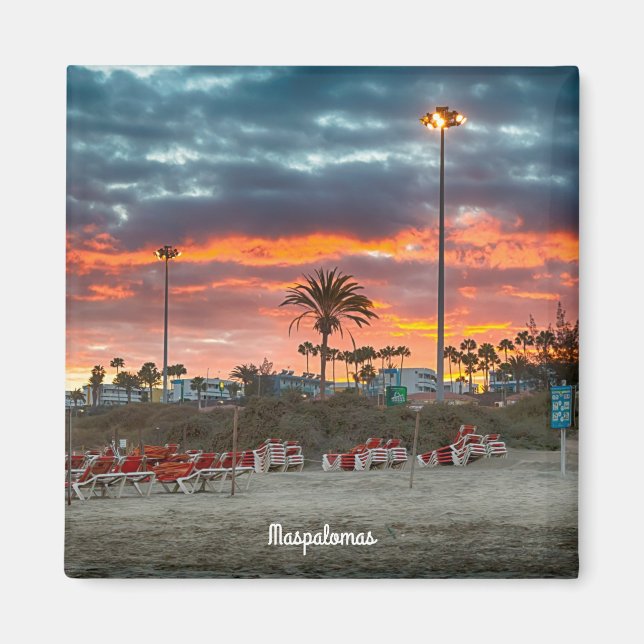 Aimant Coucher de soleil de Maspalomas (Devant)