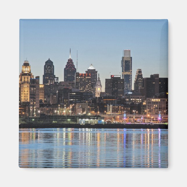 Aimant coucher de soleil de Philly (Devant)