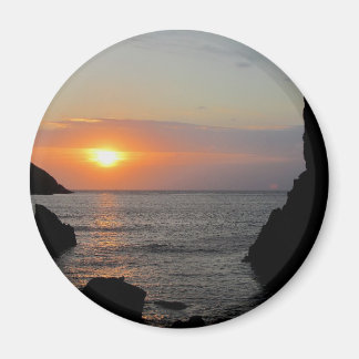 Aimant Coucher de soleil de South Devon Hope Cove Autunm