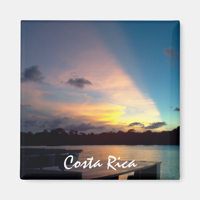 Aimant Coucher de soleil de Tortuguero (Devant)