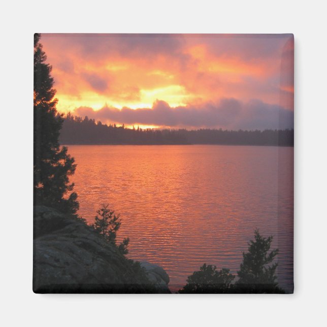 Aimant Coucher de soleil du réservoir de glace (Devant)
