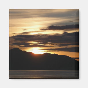 Aimant Coucher de soleil en Alaska III Photographie magni