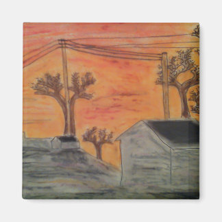 Aimant Coucher de soleil et ombre