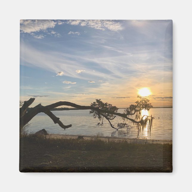 Aimant Coucher de soleil sur East Bay (Devant)