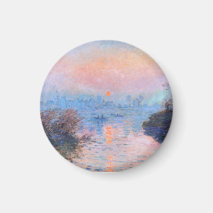 Aimant Coucher de soleil sur la Seine Claude Monet  