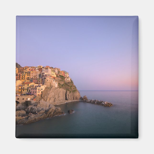 Aimant Coucher de soleil sur le village de Manarola dans  (Devant)