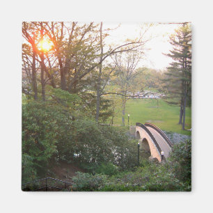 Aimant Coucher de soleil sur Rainbow Bridge à Grove City