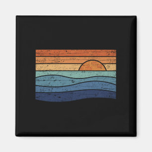 Aimant Coucher de soleil vintage