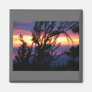 Aimant Coucher du soleil d'aimant de lacs island