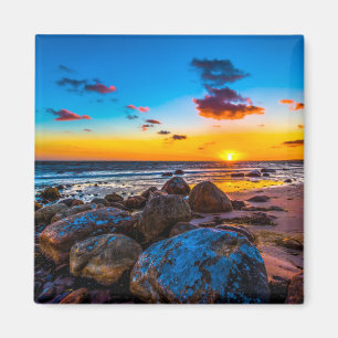 Aimant Coucher du soleil en mer
