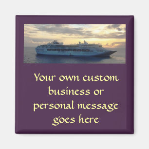 Aimant Coucher du soleil sur l'arrière de Cutom