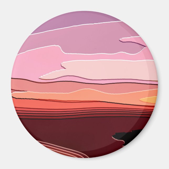 AIMANT COUCHERS DE SOLEIL (Devant)