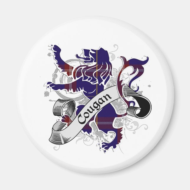 Aimant Cougan Tartan Lion (Devant)