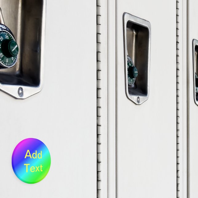 Aimant Couleur Arc-en-ciel Vert bleu violet Mélange diago (In situ (casier))