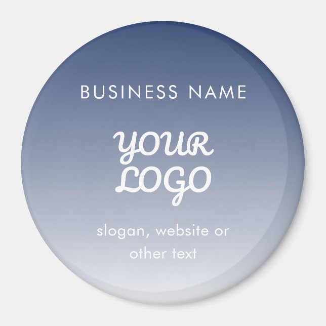 Aimant Couleur de dégradé modifiable de votre logo (Devant)