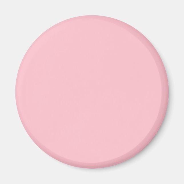 Aimant Couleur FFC0CB rose - Option pour ajouter un nom (Devant)