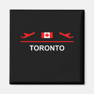 Aimant Couleur foncée de l'avion de l'aéroport de Toronto