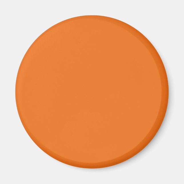 Aimant Couleur solide orange électrique (Devant)
