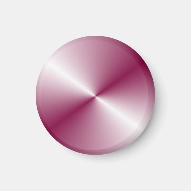 Aimant Couleur violet rose personnalisée Modèle blanc élé (Devant)