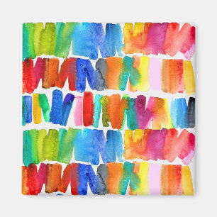 Aimant Couleurs abstraites modernes couleurs folles d'ém