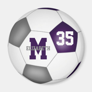 Aimant couleurs de l'équipe de football personnalisé viol