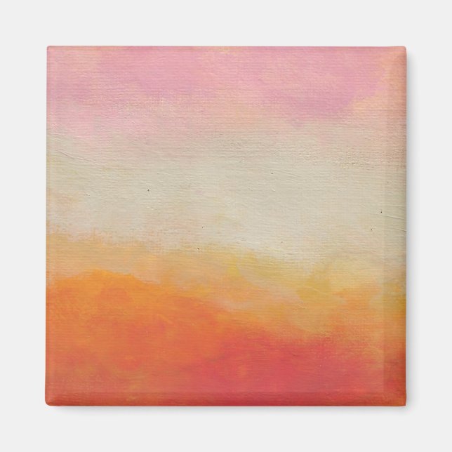 Aimant Couleurs du désert Peinture paysagère Abstraite (Devant)