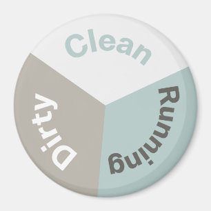 Aimant Couleurs modernes de plats propres réversibles de