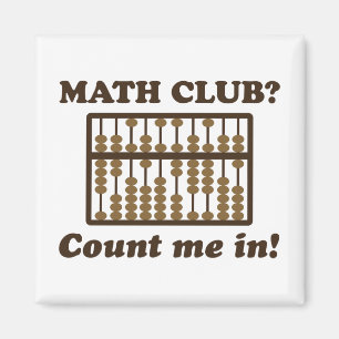 Aimant Count Me in the Math Club