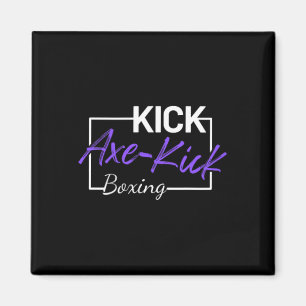 Aimant Coup de pied de hache de kickboxing