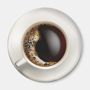 Aimant Coupe de café noir