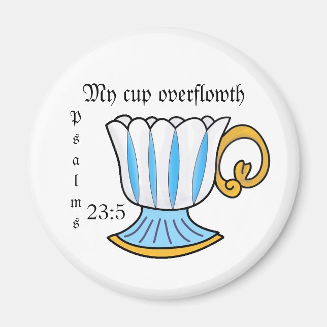 Aimant Coupe de thé de mème (Devant)