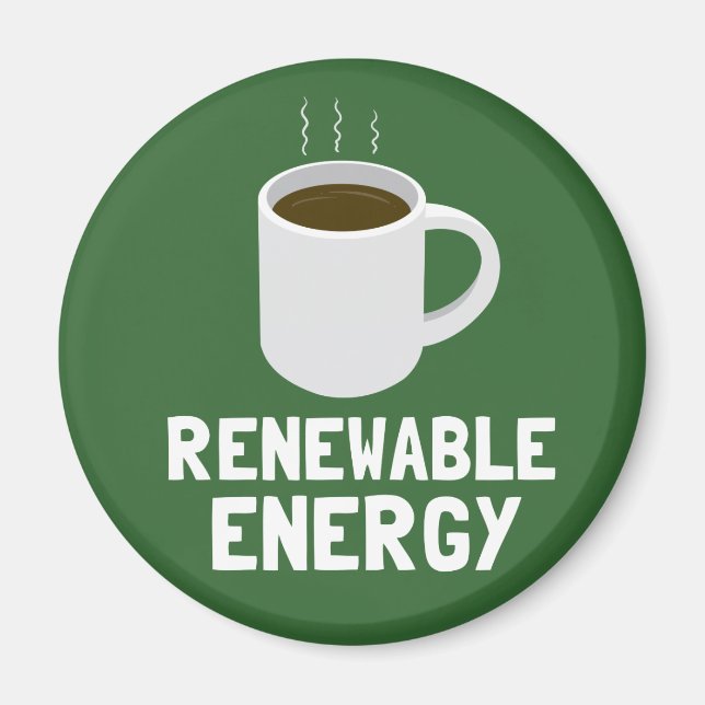 Aimant Coupe du café d'énergie renouvelable (Devant)